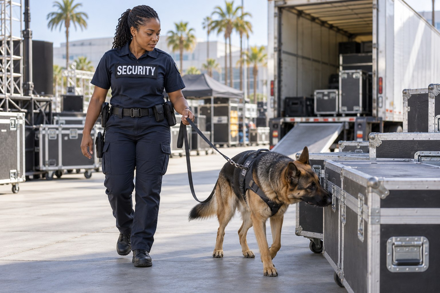 Canine narcotic detection dog handler